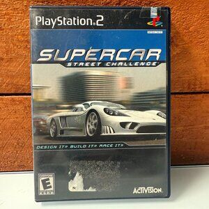 Vintage Supercar Street Challenge Game Complete + Manual In Case Activision Y2k